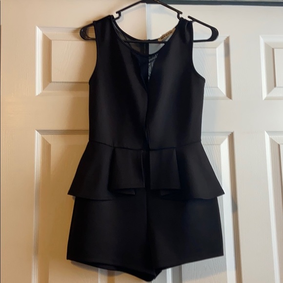 black dressy romper